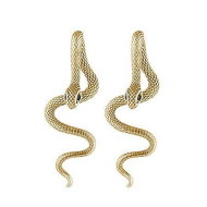 Detailed information about the product Vintage Goth Snake Earrings, Snake Statement Jewelry for Women's Halloween, Gold