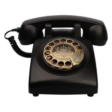 Vintage Telephone Corded Landline Antique Rotary Dial Phone 1930s Classic Old Fashion Business Home Office Decor