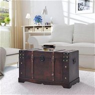 Detailed information about the product Vintage Treasure Chest Wood 66x38x40 Cm