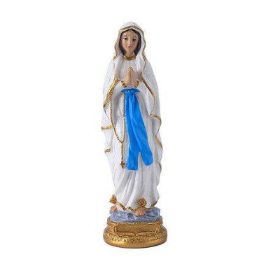 Virgin Mary Statue - Little Mary Resin Religious Decoration Suitable For Religious Decoration Collection And Home Use (22x6.5x6.5cm).