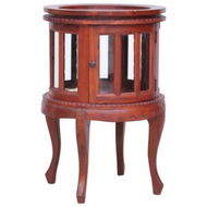 Detailed information about the product Vitrine Cabinet Brown 50x50x76 Cm Solid Mahogany Wood