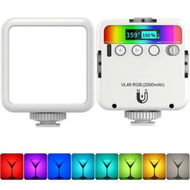 Detailed information about the product VL49 RGB Video Lights LED Camera Light 360 2000mAh Rechargeable Dimmable Panel Lamp Support Magnetic Attraction - 1 Pack.