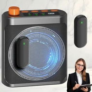 Detailed information about the product Voice Amplifier with Magnitec Wireless Lavalier Lapel Microphone,Portable Bluetooth Speaker with 2pcs Clip-On Microphones for Classroom Meeting