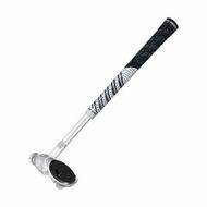 Detailed information about the product VR Golf Club Attachment for Meta Quest 3, Professional Non-Slip Grip Handle with Aluminum Construction, 80 Degree Design, Right Controller Compatible