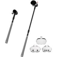 Detailed information about the product VR Golf Club Attachment for Meta Quest 3/3S/2 Controller, Adjustable Length Non-Slip Golf Simulator Gamer Grip Accessory for Oculus Quest 3/3S/2