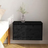 Detailed information about the product Wall Cabinet Black 60x30x35 cm Solid Wood Pine