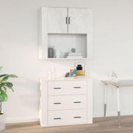 Detailed information about the product Wall Cabinet High Gloss White 80x33x80 Cm Engineered Wood