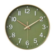 Detailed information about the product Wall Clocks Battery Operated,12 inch Silent Non Ticking Modern Wall Clock for Living Room Bedroom Kitchen Office Classroom Decor (Olive Green and Gold)