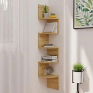 Detailed information about the product Wall Corner Shelf Sonoma Oak 19x19x123 cm Engineered Wood