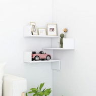 Detailed information about the product Wall Corner Shelf White 40x40x50 cm Engineered Wood