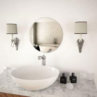 Detailed information about the product Wall Mirror 40 cm Round Glass