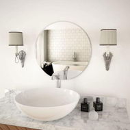 Detailed information about the product Wall Mirror 50 cm Round Glass