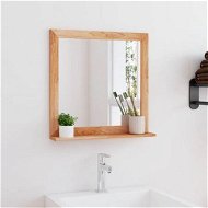 Detailed information about the product Wall Mirror 55x55 Cm Solid Wood Walnut