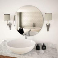 Detailed information about the product Wall Mirror 60 cm Round Glass