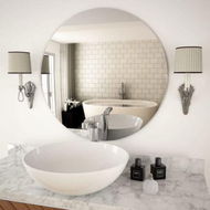 Detailed information about the product Wall Mirror 70 cm Round Glass