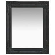 Detailed information about the product Wall Mirror Baroque Style 50x60 Cm Black