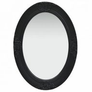 Detailed information about the product Wall Mirror Baroque Style 50x70 Cm Black