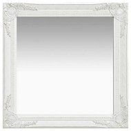 Detailed information about the product Wall Mirror Baroque Style 60x60 Cm White