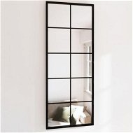 Detailed information about the product Wall Mirror Black 100x40 cm Metal