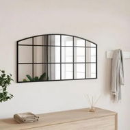 Detailed information about the product Wall Mirror Black 100x50 cm Arch Iron