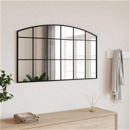 Detailed information about the product Wall Mirror Black 100x60 cm Arch Iron