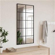 Detailed information about the product Wall Mirror Black 50x100 cm Rectangle Iron