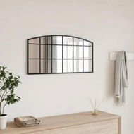 Detailed information about the product Wall Mirror Black 80x40 cm Arch Iron