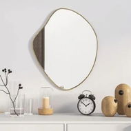 Detailed information about the product Wall Mirror Gold 50x40 cm