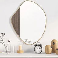 Detailed information about the product Wall Mirror Gold 60x50 cm