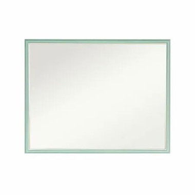 Wall Mirror Rectangular Frame Bathroom 70x90cm Turquoise