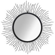 Detailed information about the product Wall Mirror Sunburst 80 Cm Black