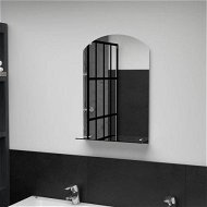 Detailed information about the product Wall Mirror With Shelf 40x60 Cm Tempered Glass