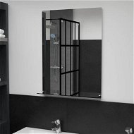 Detailed information about the product Wall Mirror With Shelf 50x70 Cm Tempered Glass