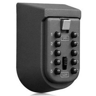 Wall Mount Key Lock Box Waterproof Key Storage with 10-Digit Combination Lock for Landlord Property Management