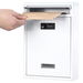 Wall Mount Mailbox, Mail Boxes with Combination Lock for Outside, Security Cash Key Letter Drop Box with Code for House Office School White. Available at Crazy Sales for $24.95