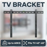 Detailed information about the product Wall Mount TV Stand Television Mounting Bracket Holder Base Hanger Black Modern Fits 40 to 65 Inches