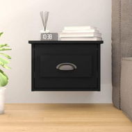 Detailed information about the product Wall-mounted Bedside Cabinet Black 41.5x36x28cm.