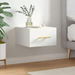 Wall-mounted Bedside Cabinet White 35x35x20 cm. Available at Crazy Sales for $69.95