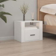 Detailed information about the product Wall-mounted Bedside Cabinet White 50x36x40 cm