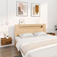 Detailed information about the product Wall-mounted Bedside Cabinets 2 pcs Brown Oak 50x36x25 cm