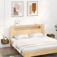 Detailed information about the product Wall-mounted Bedside Cabinets 2 pcs Smoked Oak 35x35x20 cm