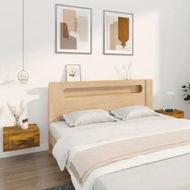 Detailed information about the product Wall-mounted Bedside Cabinets 2 pcs Smoked Oak 50x36x25 cm