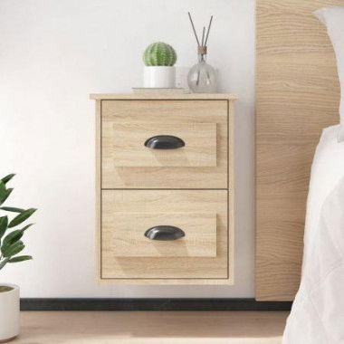 Wall-mounted Bedside Cabinets 2 Pcs Sonoma Oak 41.5x36x53cm.