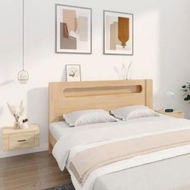 Detailed information about the product Wall-mounted Bedside Cabinets 2 pcs Sonoma Oak 50x36x25 cm