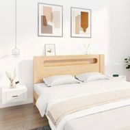 Detailed information about the product Wall-mounted Bedside Cabinets 2 pcs White 50x36x25 cm