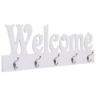 Detailed information about the product Wall-mounted Coat Rack WELCOME White 74x29.5 Cm.