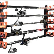 Detailed information about the product Wall Mounted Fishing Rod Holders Holds Up To 10 Rods,Fishing Rod Rack For Garage,Fishing Pole Holders, Fishing Rod Rack,Fishing Gear Gifts