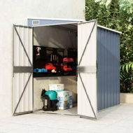 Detailed information about the product Wall-mounted Garden Shed Grey 118x194x178 cm Galvanised Steel