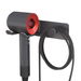 Wall Mounted Hair Dryer Holder in Stainless Steel Self-Adhesive Rack for Dyson Supersonic Blow Dryer in Black. Available at Crazy Sales for $29.95