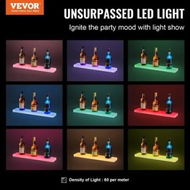 Detailed information about the product Wall Mounted LED Lighted Liquor Bottle Display Home Bar Shelf 600mm 1-Step